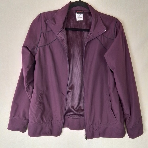 Champion Track Jacket Windbreaker Size Medium in Purple - Picture 3 of 14